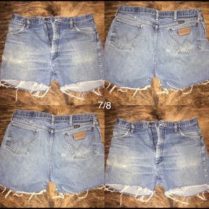 35in waist 5 in inseam distressed shorts size 7/8